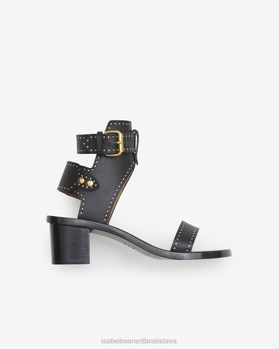 Isabel Marant unisex jaeryn sandále na vysokom podpätku V6XH862 obuv čierna