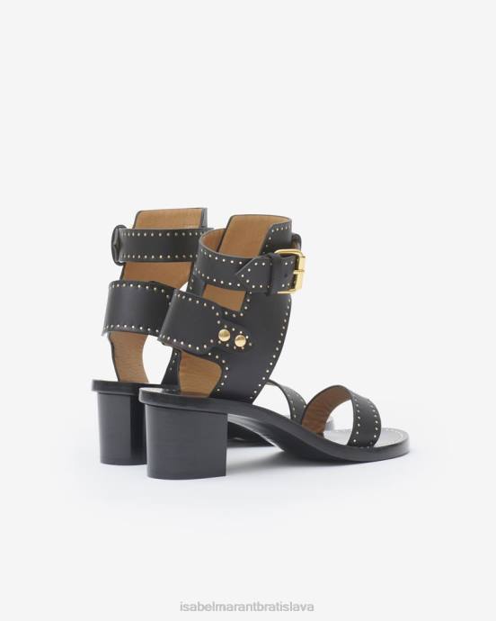 Isabel Marant unisex jaeryn sandále na vysokom podpätku V6XH862 obuv čierna