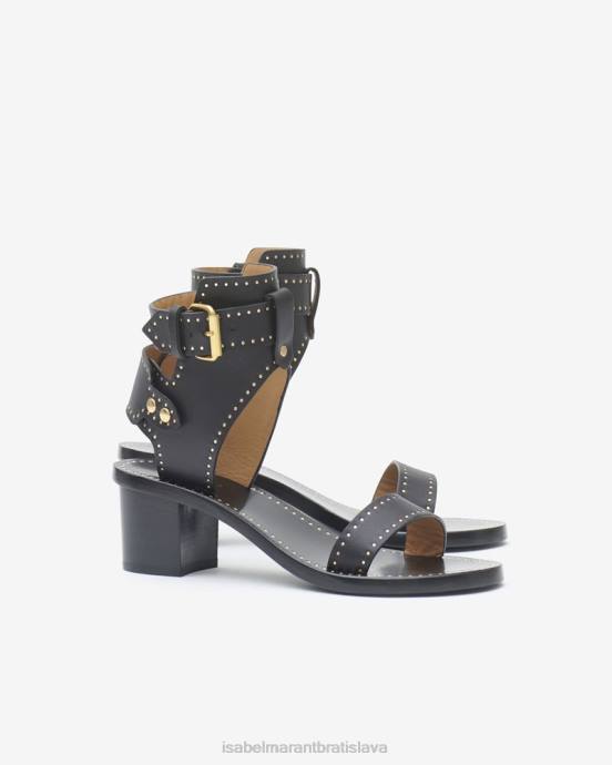Isabel Marant unisex jaeryn sandále na vysokom podpätku V6XH862 obuv čierna