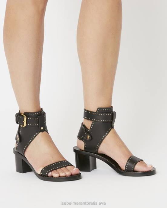 Isabel Marant unisex jaeryn sandále na vysokom podpätku V6XH862 obuv čierna