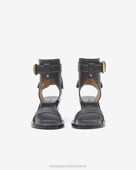Isabel Marant unisex jaeryn sandále na vysokom podpätku V6XH862 obuv čierna