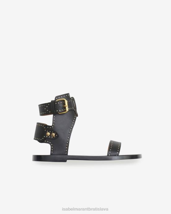 Isabel Marant unisex janders sandále s cvočkami V6XH860 obuv čierna