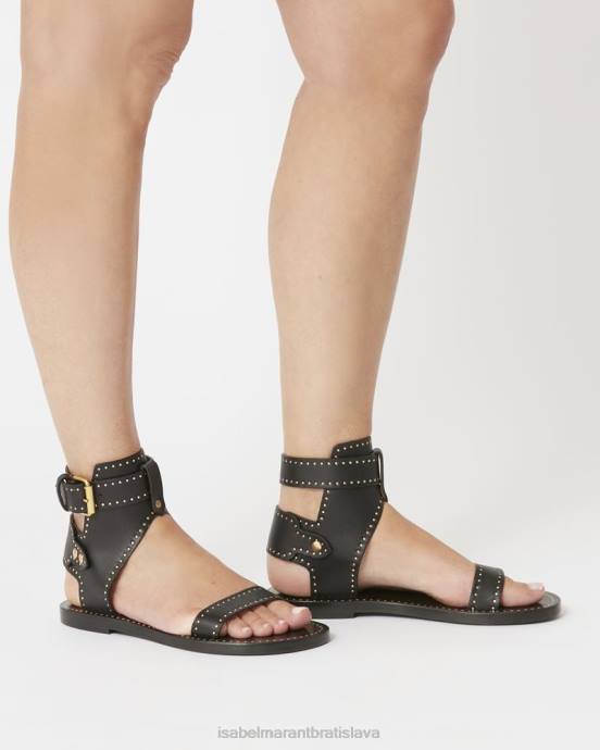 Isabel Marant unisex janders sandále s cvočkami V6XH860 obuv čierna