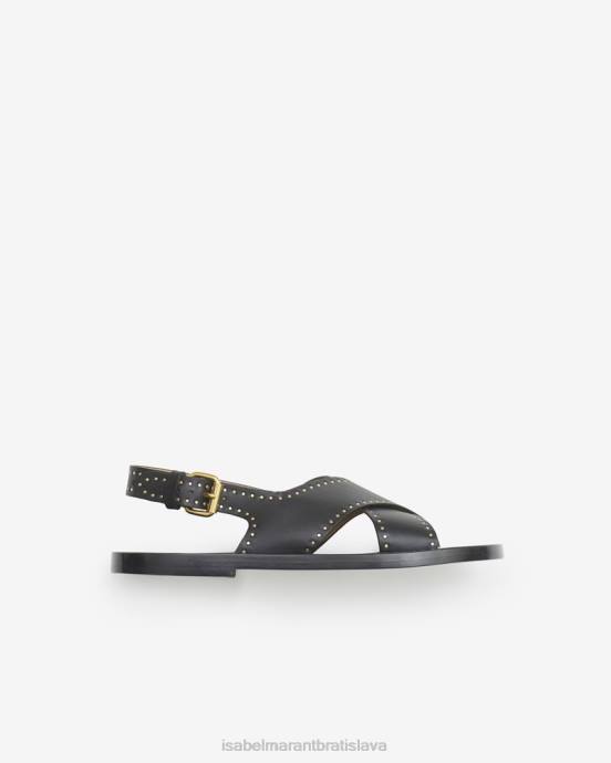 Isabel Marant unisex jane sandále s cvočkami V6XH863 obuv čierna