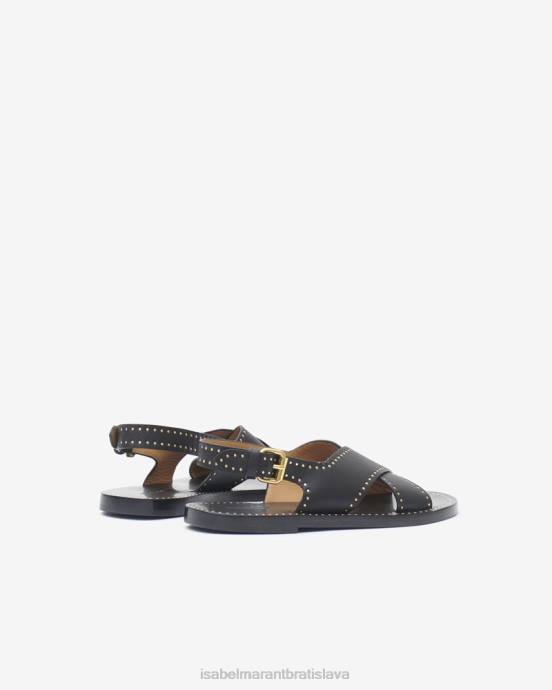 Isabel Marant unisex jane sandále s cvočkami V6XH863 obuv čierna