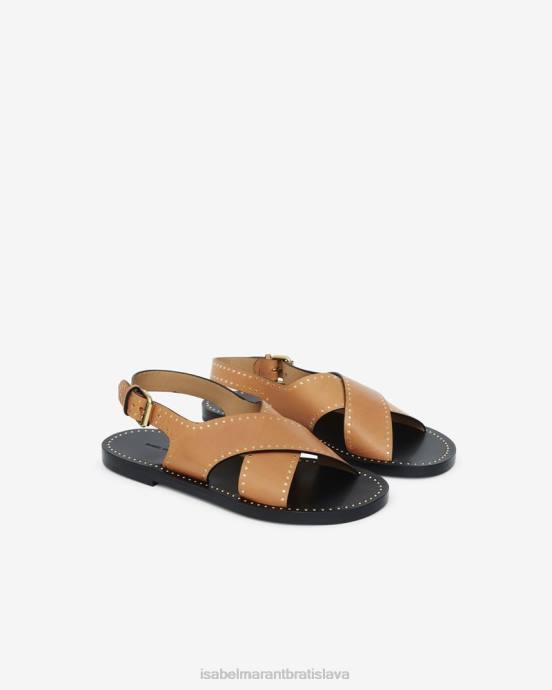 Isabel Marant unisex jane sandále s cvočkami V6XH864 obuv prirodzené