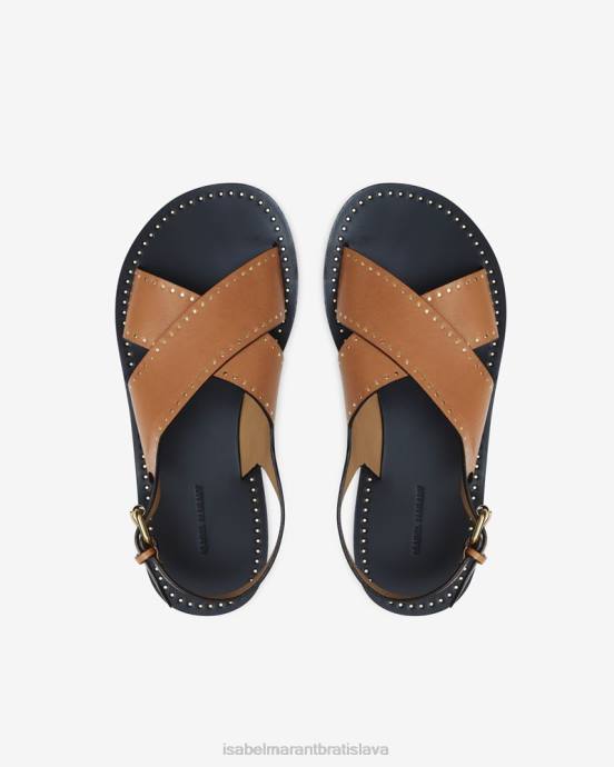 Isabel Marant unisex jane sandále s cvočkami V6XH864 obuv prirodzené