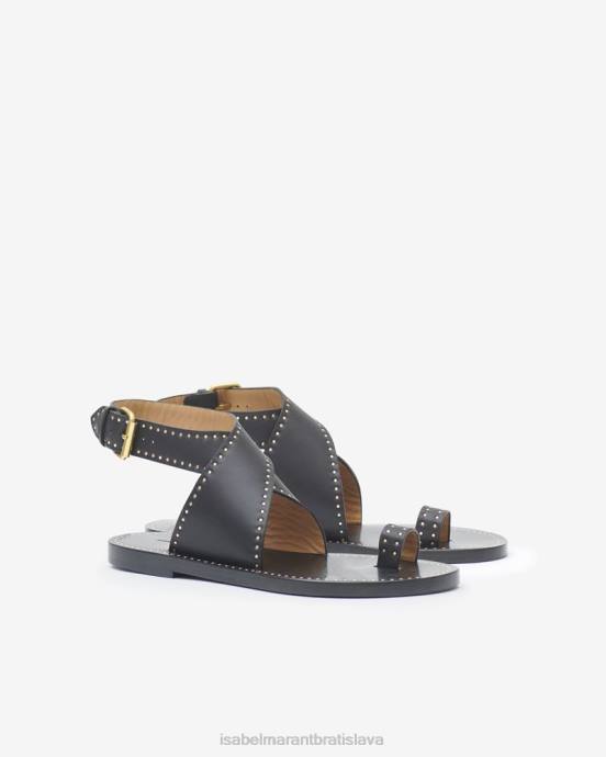 Isabel Marant unisex jools sandále s cvočkami V6XH879 obuv čierna