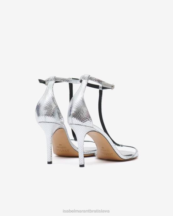 Isabel Marant unisex kožené sandále eonie V6XH846 obuv striebro
