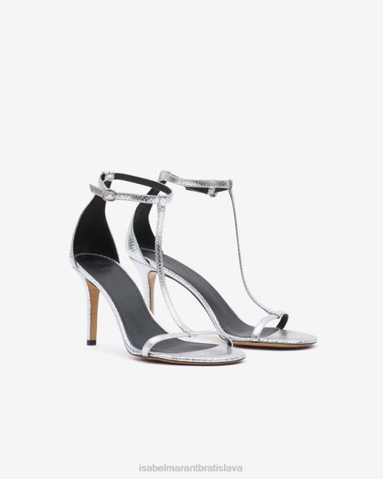 Isabel Marant unisex kožené sandále eonie V6XH846 obuv striebro