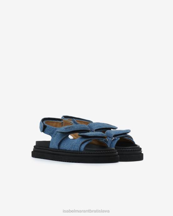 Isabel Marant unisex madee džínsové sandále V6XH859 obuv svetlo modrá