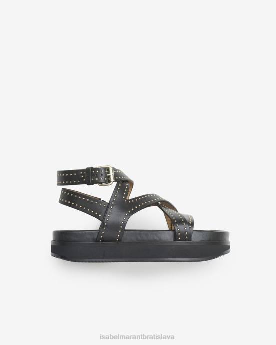 Isabel Marant unisex neryse sandále s cvočkami V6XH858 obuv čierna