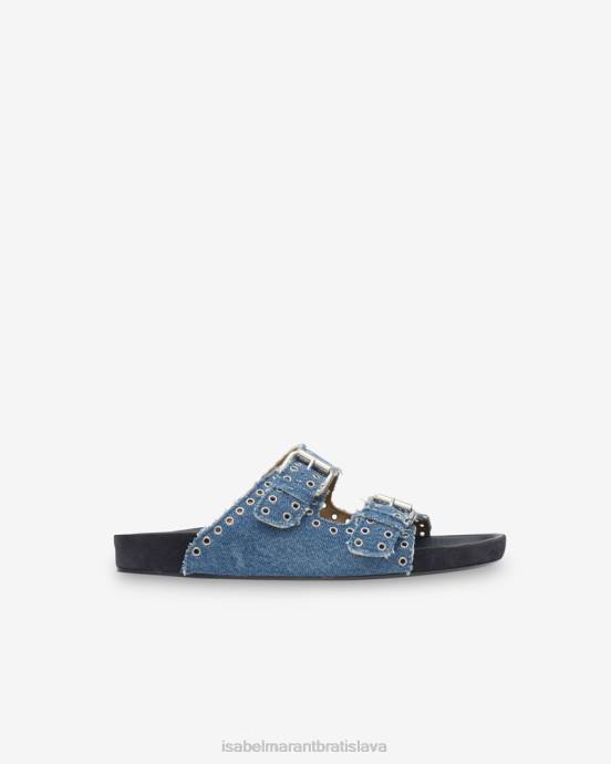 Isabel Marant unisex sandále lennyo s prackou V6XH855 obuv svetlo modrá