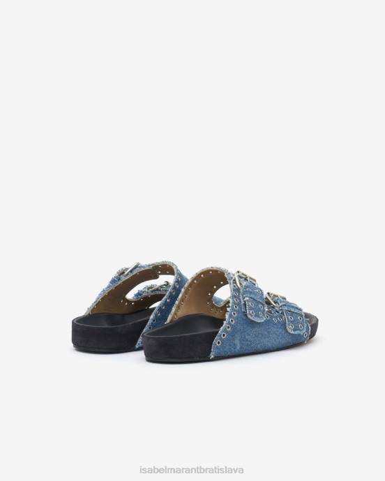 Isabel Marant unisex sandále lennyo s prackou V6XH855 obuv svetlo modrá