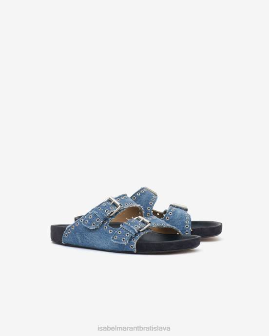 Isabel Marant unisex sandále lennyo s prackou V6XH855 obuv svetlo modrá