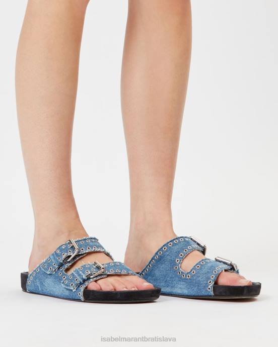 Isabel Marant unisex sandále lennyo s prackou V6XH855 obuv svetlo modrá