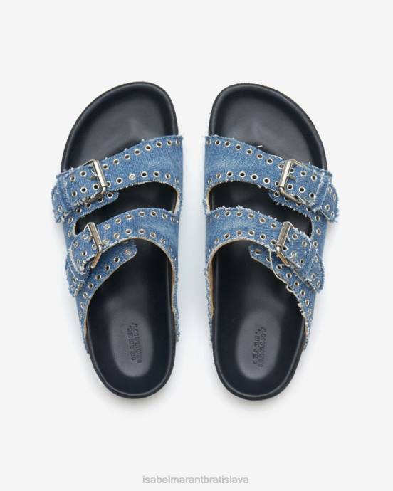 Isabel Marant unisex sandále lennyo s prackou V6XH855 obuv svetlo modrá