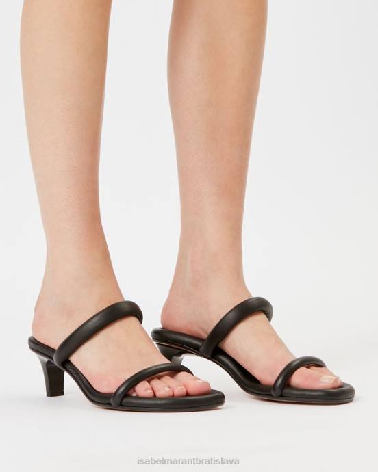 Isabel Marant unisex vzácne kožené sandále V6XH865 obuv čierna