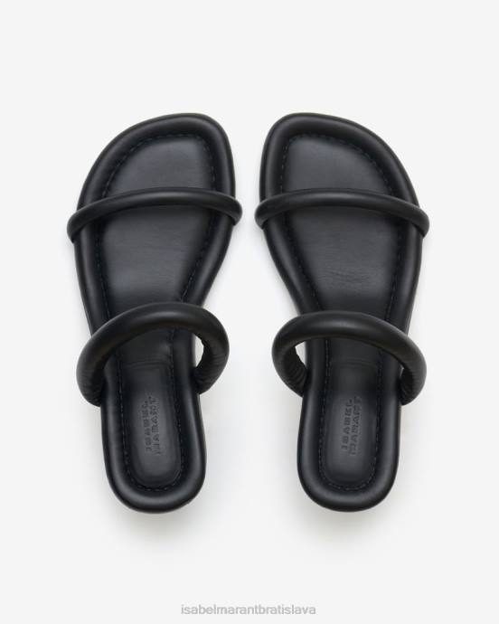Isabel Marant unisex vzácne kožené sandále V6XH865 obuv čierna