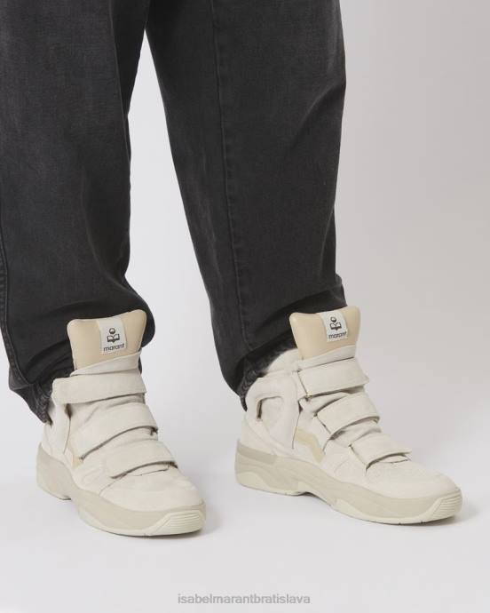 Isabel Marant muži kožené tenisky bumkeeh V6XH903 obuv ecru