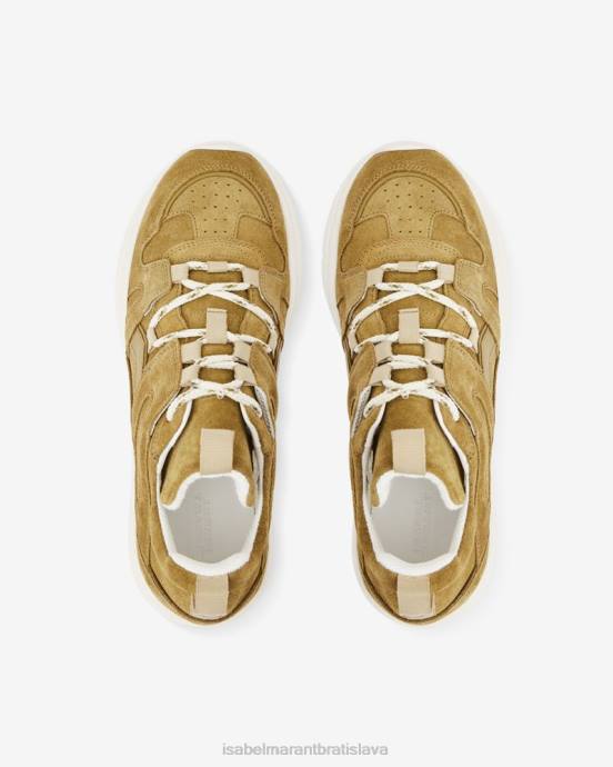 Isabel Marant unisex druhy kožených tenisiek V6XH838 obuv taupe