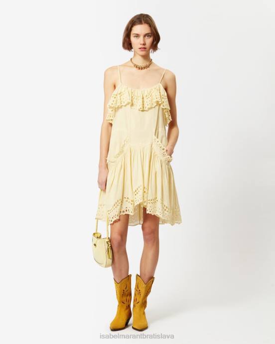Isabel Marant ženy bavlnené šaty keoly V6XH641 oblečenie žltá