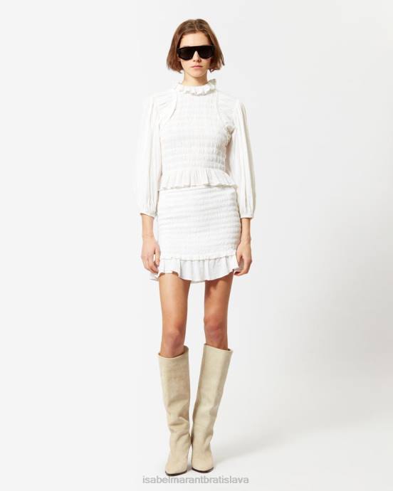 Isabel Marant ženy bavlnená sukňa dorela V6XH618 oblečenie biely