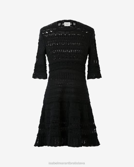 Isabel Marant ženy fauve háčkované šaty V6XH639 oblečenie čierna