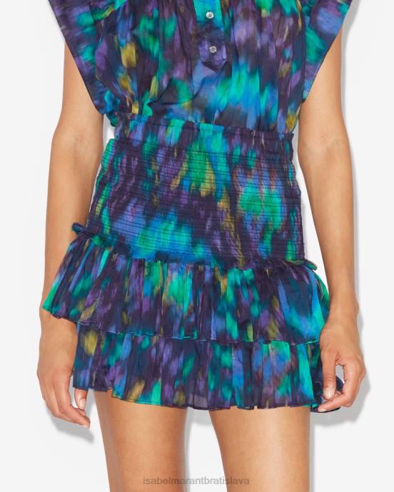 Isabel Marant ženy sukňa naomi V6XH652 oblečenie modro zelená