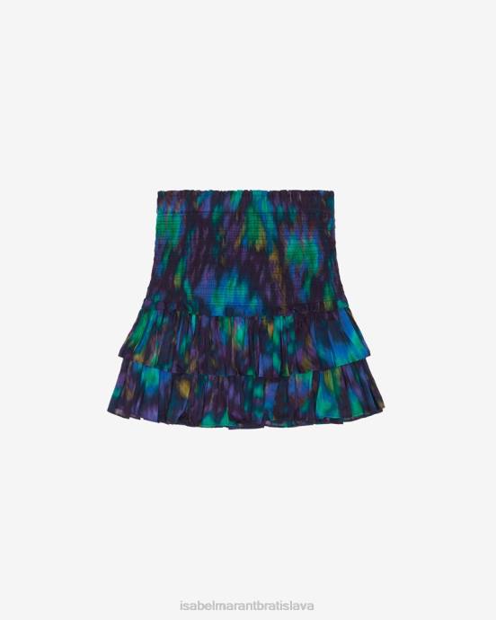 Isabel Marant ženy sukňa naomi V6XH652 oblečenie modro zelená