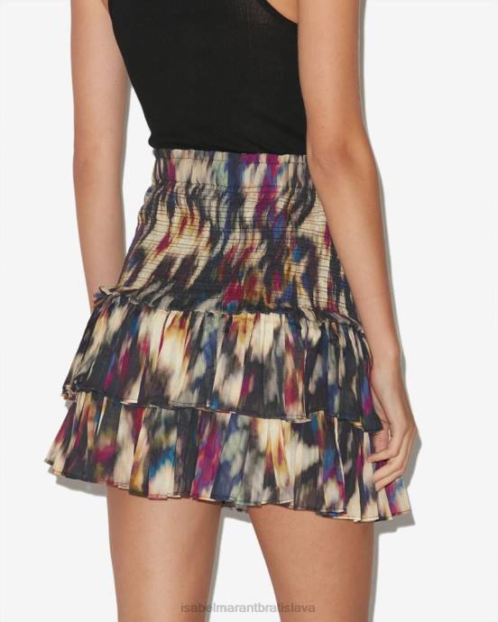 Isabel Marant ženy sukňa naomi V6XH656 oblečenie okrová/čierna