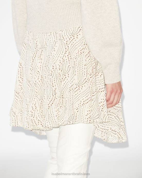 Isabel Marant ženy urielle sukňa V6XH83 oblečenie ecru