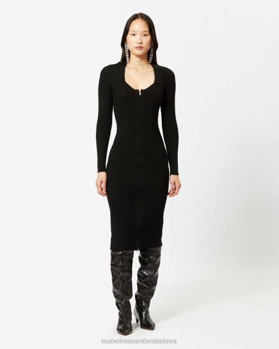 Isabel Marant ženy zael merino šaty V6XH156 oblečenie čierna