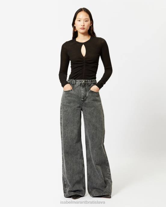 Isabel Marant ženy citrónové džínsové nohavice V6XH231 oblečenie sivá