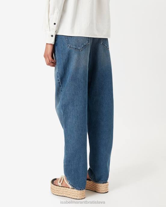 Isabel Marant ženy corsy oversize džínsy V6XH558 oblečenie Modrá