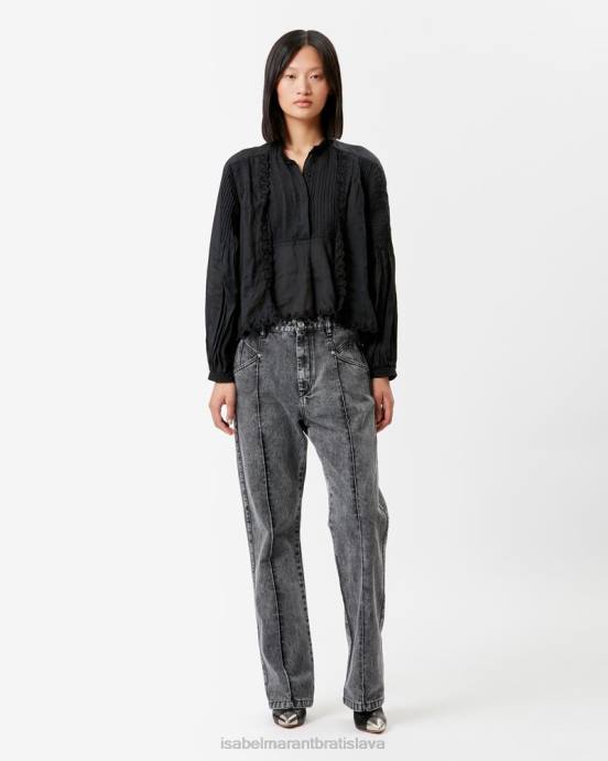 Isabel Marant ženy džínsové nohavice nadege V6XH226 oblečenie sivá