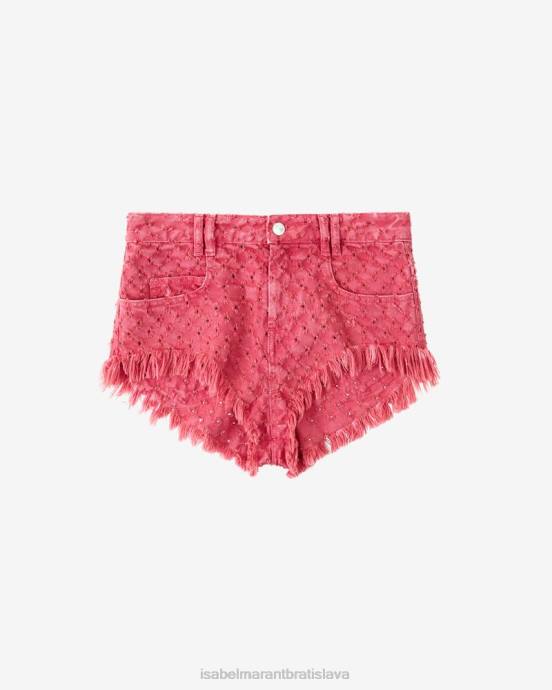 Isabel Marant ženy džínsové šortky aneida V6XH246 oblečenie fuchsiová