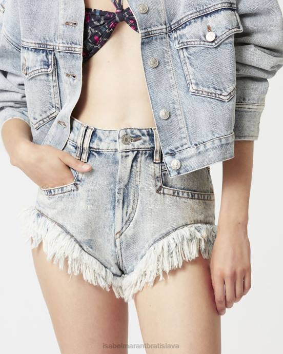 Isabel Marant ženy džínsové šortky eneidao V6XH565 oblečenie svetlo modrá