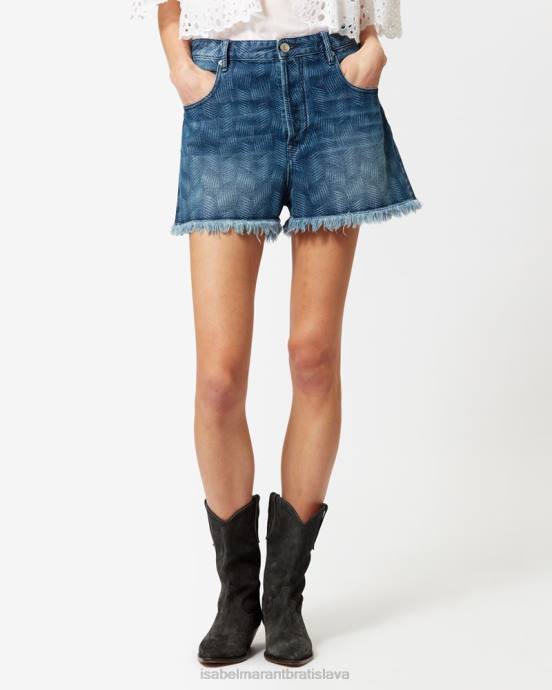 Isabel Marant ženy džínsové šortky lesia V6XH560 oblečenie Modrá