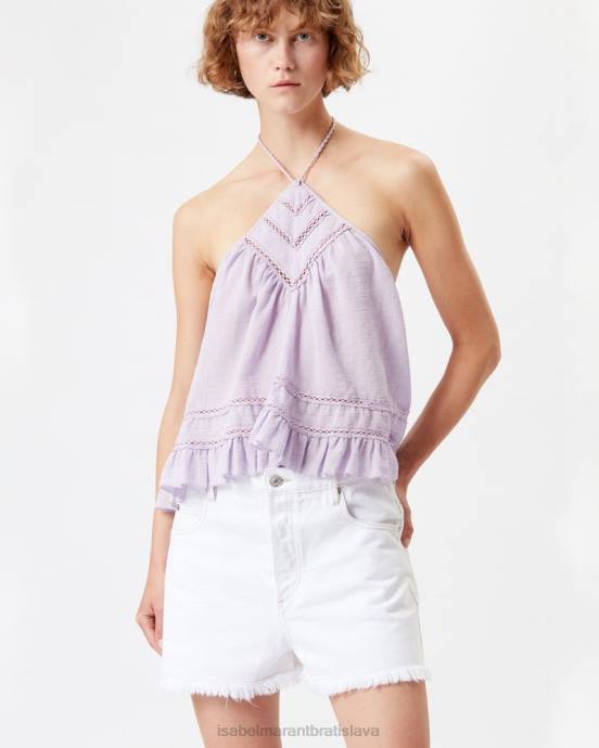 Isabel Marant ženy džínsové šortky lesia V6XH562 oblečenie biely