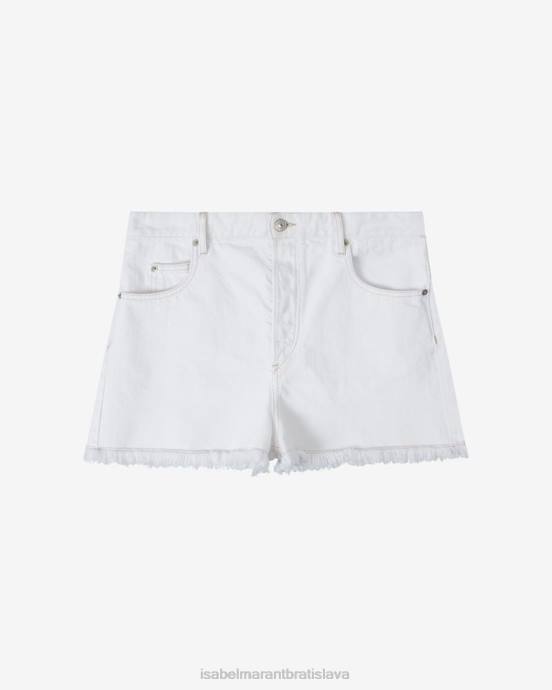 Isabel Marant ženy džínsové šortky lesia V6XH562 oblečenie biely