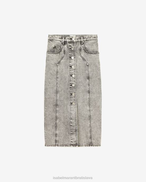 Isabel Marant ženy džínsová sukňa vandy V6XH539 oblečenie svetlo sivá