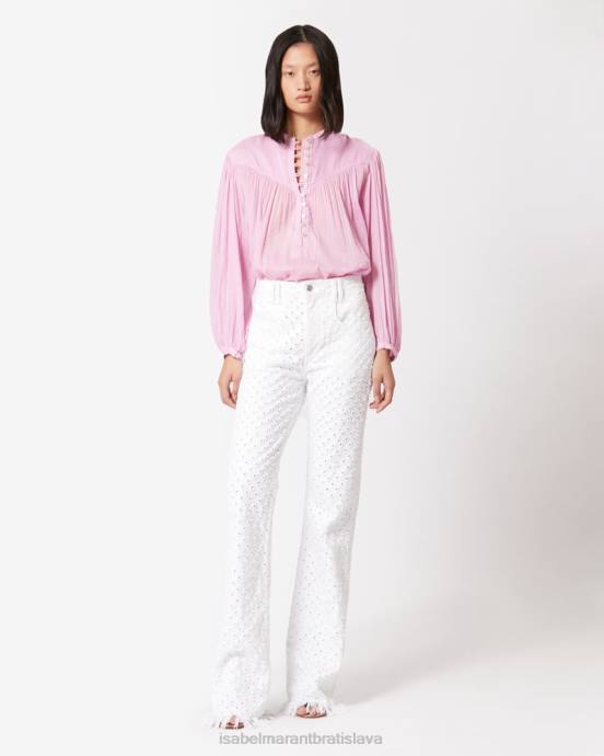 Isabel Marant ženy džínsy alvira V6XH243 oblečenie biely