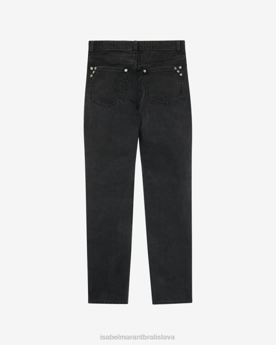 Isabel Marant ženy džínsy vanda mama V6XH555 oblečenie vyblednutá čierna