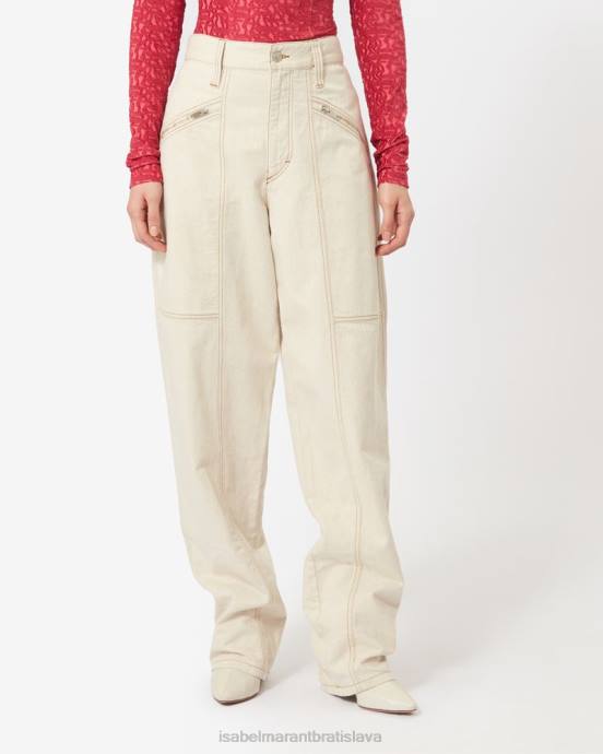 Isabel Marant ženy fanny džínsové nohavice V6XH238 oblečenie ecru
