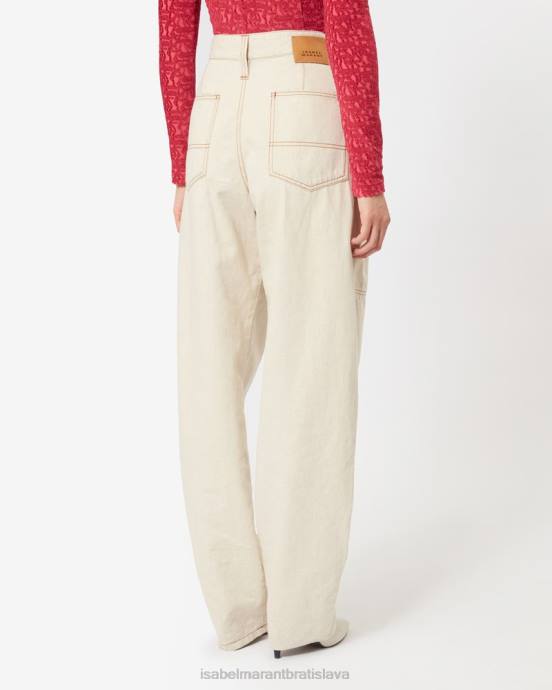 Isabel Marant ženy fanny džínsové nohavice V6XH238 oblečenie ecru