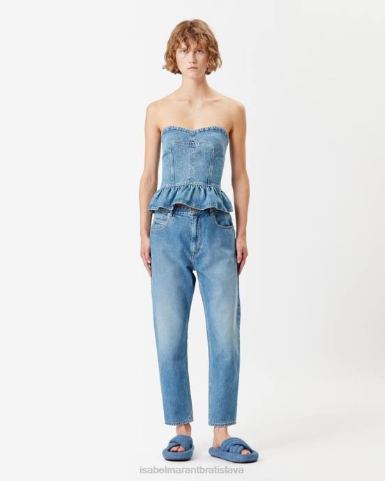 Isabel Marant ženy nea slim džínsy V6XH549 oblečenie svetlo modrá