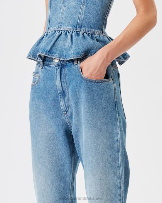 Isabel Marant ženy nea slim džínsy V6XH549 oblečenie svetlo modrá