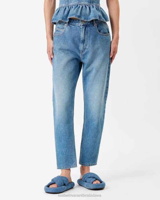 Isabel Marant ženy nea slim džínsy V6XH549 oblečenie svetlo modrá