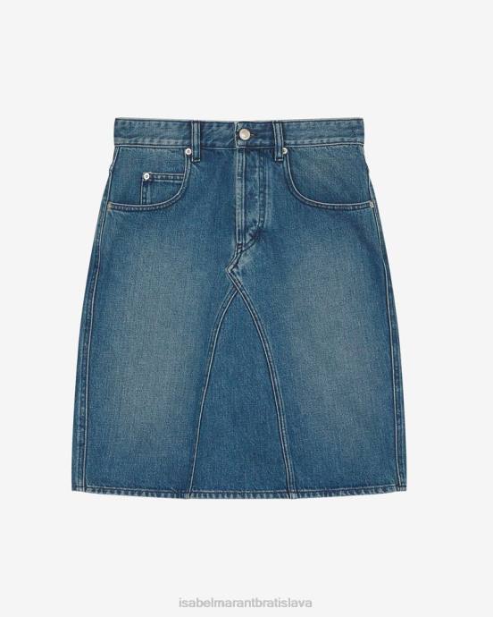 Isabel Marant ženy riflová midi sukňa fiali V6XH544 oblečenie Modrá